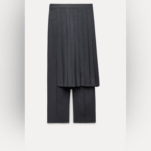 PLEATED SKIRT PANTS ZW COLLECTION - black - large